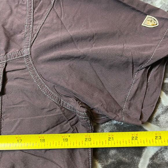 Kuhl Outdoor Performance Button Up Mens Small Lightweight Ripstop Nylon Stealth - Picture 8 of 10
